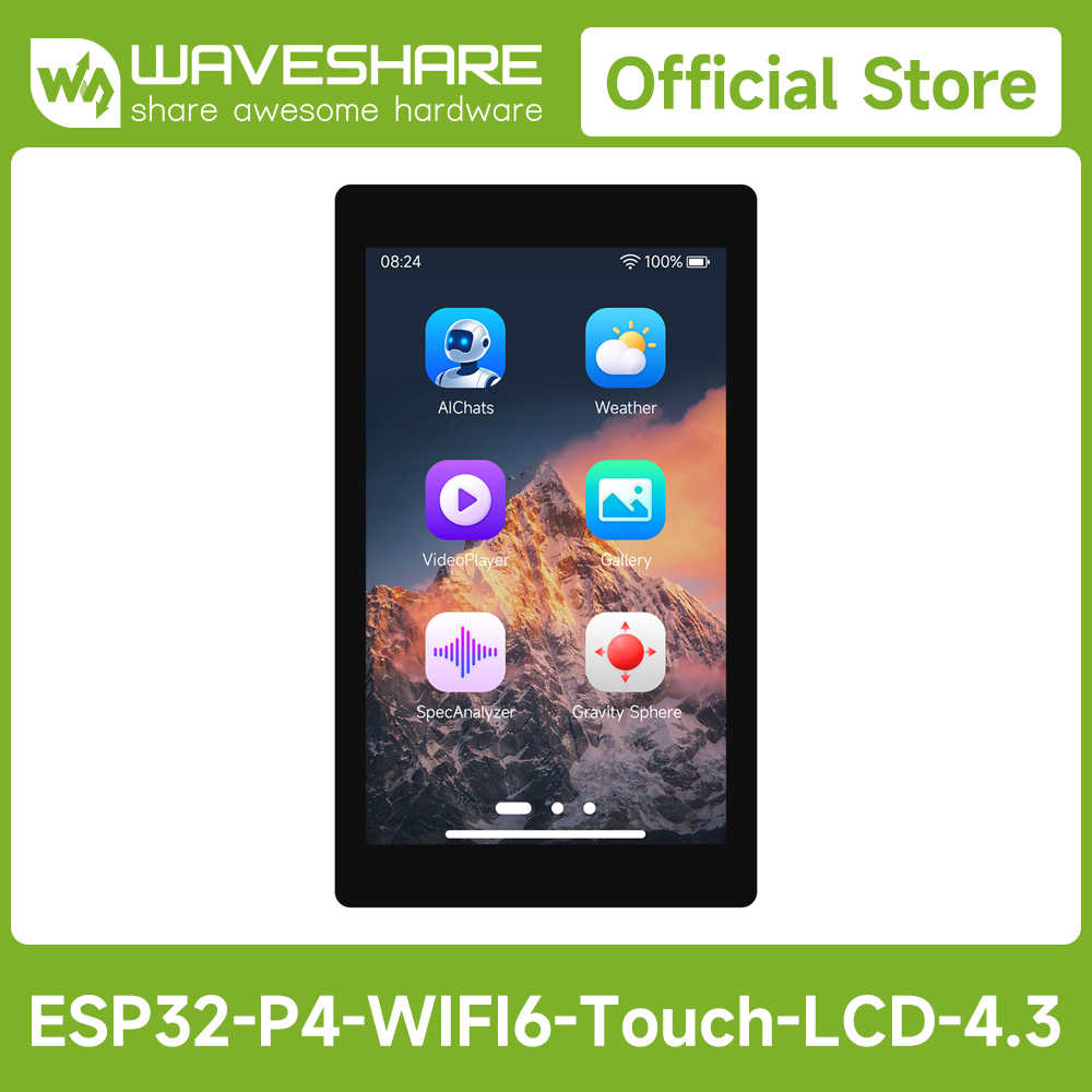 Esp32 P4 - Плата разработки Waveshare ESP32-P4-WIFI6 с 4,3-дюймовым