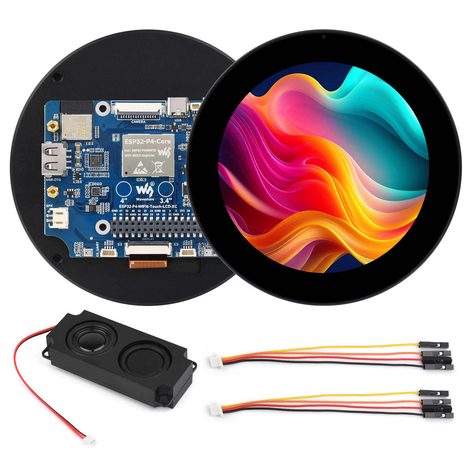 Esp32 P4 - ESP32-P4 3,4/4-дюймовая макетная плата с круглым