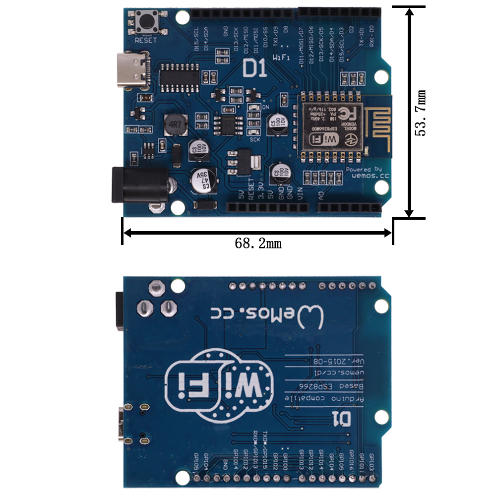 ESP-12E WeMos D1 R2 UNO R3 CH3 – обзор и цена Esp8266 Nodemcu