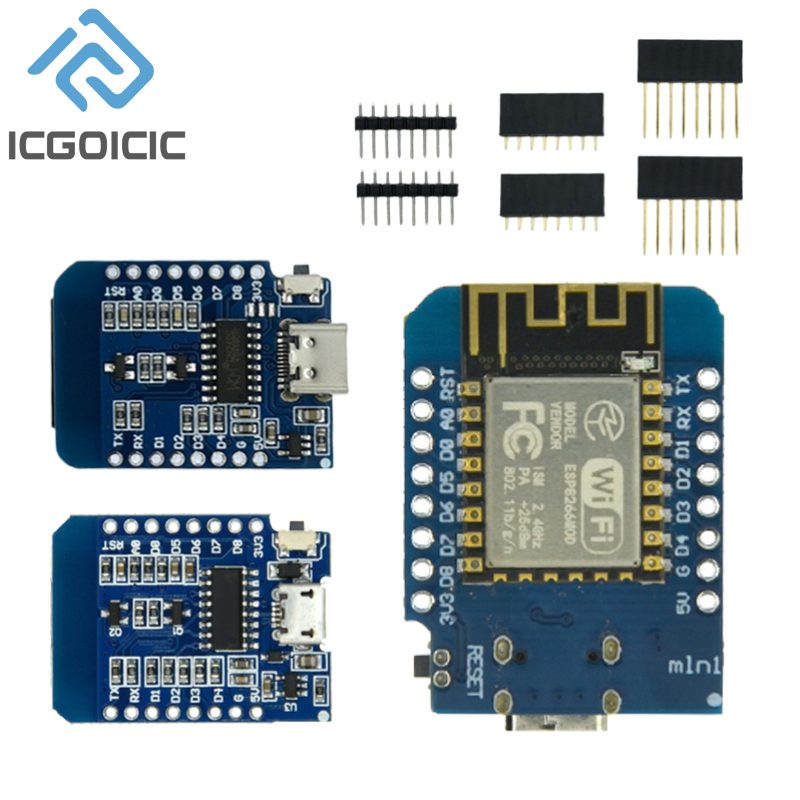 D1 Mini-Mini NodeMcu 4M Bytes  – обзор и цена Esp8266 Nodemcu